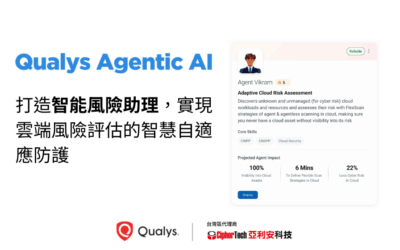 Qualys 透過 Agentic AI 打造智能風險助理，實現雲端風險評估的智慧自適應防護