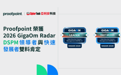 Proofpoint 榮獲 2026 GigaOm Radar DSPM「領導者」與「快速發展者」雙料肯定